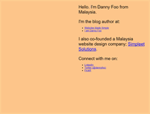 Tablet Screenshot of dannyfoo.com